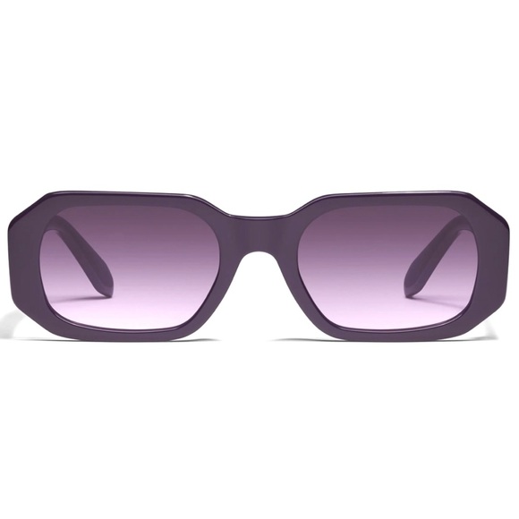QUAY Hyped Up Sunglasses Amethyst Purple Frame Dark Amethyst Gradient Lens NWT - Picture 11 of 11